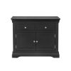 Toulouse 100cm Black Painted Assembled Sideboard with Drawers - SPRING SALE - 6