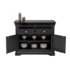 Toulouse 100cm Black Painted Sideboard with Drawers - 10% OFF SPRING SALE - 7