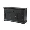 Toulouse 140cm Black Painted Large Assembled Sideboard - 10% OFF CODE SAVE - 6