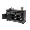 Toulouse 140cm Black Painted Large Assembled Sideboard - 10% OFF CODE SAVE - 8