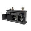 Toulouse 140cm Black Painted Large Assembled Sideboard - SPRING SALE - 8