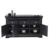 Toulouse 140cm Black Painted Large Assembled Sideboard - 10% OFF CODE SAVE - 9