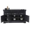 Toulouse 140cm Black Painted Large Assembled Sideboard - SPRING SALE - 9