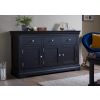 Toulouse 140cm Black Painted Large Assembled Sideboard - 10% OFF CODE SAVE - 2