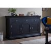 Toulouse 140cm Black Painted Large Assembled Sideboard - SPRING SALE - 2