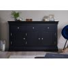 Toulouse 140cm Black Painted Large Assembled Sideboard - 10% OFF CODE SAVE - 11
