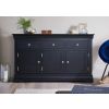 Toulouse 140cm Black Painted Large Assembled Sideboard - 10% OFF CODE SAVE - 5