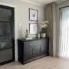 Toulouse 140cm Black Painted Large Assembled Sideboard - 10% OFF CODE SAVE - 3