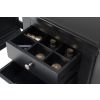 Toulouse Black Painted Double Pedestal Large Dressing Table - 9