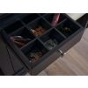 Toulouse Black Painted Double Pedestal Large Dressing Table - 5