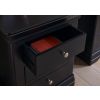 Toulouse Black Painted 3 Drawer Grande Large Assembled Bedside Table - 10% OFF SPRING SALE - 4