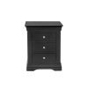 Toulouse Black Painted 3 Drawer Grande Large Assembled Bedside Table - 10% OFF SPRING SALE - 8