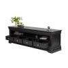 Toulouse Black Painted Grande 1.8m Large Assembled TV Unit With 4 Drawers - 30% OFF CODE NEW - 5