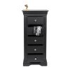 Toulouse Black Painted 5 Drawer Tallboy Chest of Drawers - 10% OFF CODE SAVE - 6