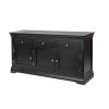 Toulouse Black Painted 160cm Large Fully Assembled Sideboard - SPRING SALE - 2