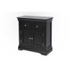 Toulouse 80cm Black Painted Small Assembled Sideboard - SPRING SALE - 2