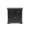 Toulouse 80cm Black Painted Small Assembled Sideboard - 10% OFF CODE SAVE - 3