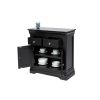 Toulouse 80cm Black Painted Small Assembled Sideboard - 10% OFF CODE SAVE - 4