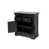 Toulouse 80cm Black Painted Small Assembled Sideboard - 10% OFF CODE SAVE - 7