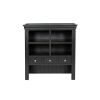 Toulouse 100cm Black Painted Hutch Unit for combining with sideboard - 3