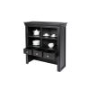 Toulouse 100cm Black Painted Hutch Unit for combining with sideboard - 4