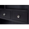 Toulouse 100cm Black Painted Hutch Unit for combining with sideboard - 6