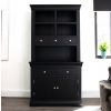 Toulouse Black Painted 100cm Buffet and Hutch Dresser Display Unit - SPRING SALE - 2