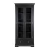 Toulouse Black Painted Tall Glass Display Cabinet with Drawers - 10% OFF SPRING SALE - 3