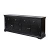 Toulouse Large 200cm Black Painted Sideboard - 10% OFF SPRING SALE - 2