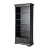 Toulouse Black Painted Tall Bookcase 2 Drawers - 10% OFF CODE SAVE - 2