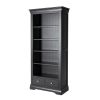 Toulouse Black Painted Tall Bookcase 2 Drawers - SPRING SALE - 2