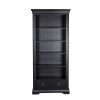 Toulouse Black Painted Tall Bookcase 2 Drawers - 10% OFF CODE SAVE - 3