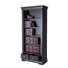 Toulouse Black Painted Tall Bookcase 2 Drawers - 10% OFF CODE SAVE - 4