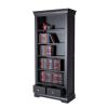 Toulouse Black Painted Tall Bookcase 2 Drawers - SPRING SALE - 4