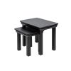 Toulouse Black Painted Assembled Nest Of Two Tables - SPRING SALE - 2