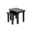 Toulouse Black Painted Assembled Nest Of Two Tables - 2