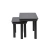 Toulouse Black Painted Assembled Nest Of Two Tables - 5