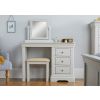 Toulouse Grey Painted Dressing Table Mirror Stool Set - SPRING SALE - 3