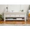 Toulouse Large Grey Painted Coffee Table 4 Drawers with Shelf - 10% OFF SPRING SALE - 4