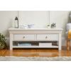 Toulouse Large Grey Painted Coffee Table 4 Drawers with Shelf - SPRING SALE - 4
