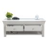 Toulouse Large Grey Painted Coffee Table 4 Drawers with Shelf - 10% OFF SPRING SALE - 10