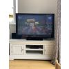 Toulouse Large Grey Painted Assembled TV Unit 2 Doors and Shelf - SPRING SALE - 5