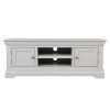 Toulouse Large Grey Painted Assembled TV Unit 2 Doors and Shelf - SPRING SALE - 6