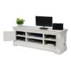 Toulouse Large Grey Painted Assembled TV Unit 2 Doors and Shelf - SPRING SALE - 7