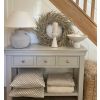 Toulouse 3 Drawer Large Grey Painted Console Table - SPRING SALE - 4