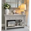 Toulouse 3 Drawer Large Grey Painted Console Table - 10% OFF SPRING SALE - 5