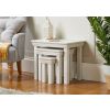 Toulouse Grey Painted Nest Of Three Tables - SPRING SALE - 2