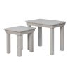 Toulouse Grey Painted Assembled Nest Of 2 Tables - SPRING SALE - 7
