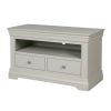 Toulouse Grey Painted Fully Assembled TV Unit 2 Drawers - 10% OFF SPRING SALE - 4