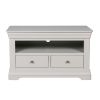 Toulouse Grey Painted Fully Assembled TV Unit 2 Drawers - SPRING SALE - 5
